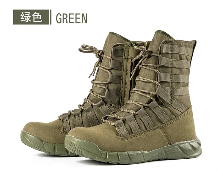 Bottes de randonnée légères et respirantes pour hommes, chaussures de rinçage dans la jungle, chaussures de désert confortables, randonnée en plein air