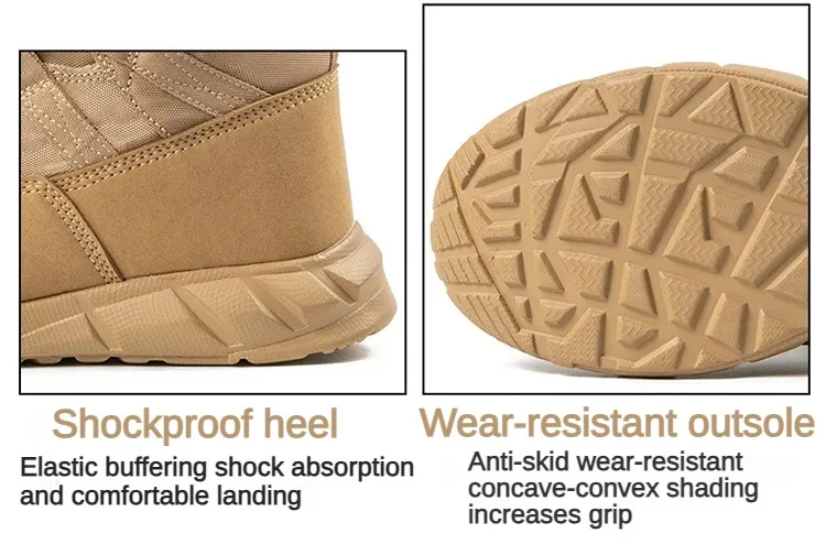 Bottes de randonnée légères et respirantes pour hommes, chaussures de rinçage dans la jungle, chaussures de désert confortables, randonnée en plein air