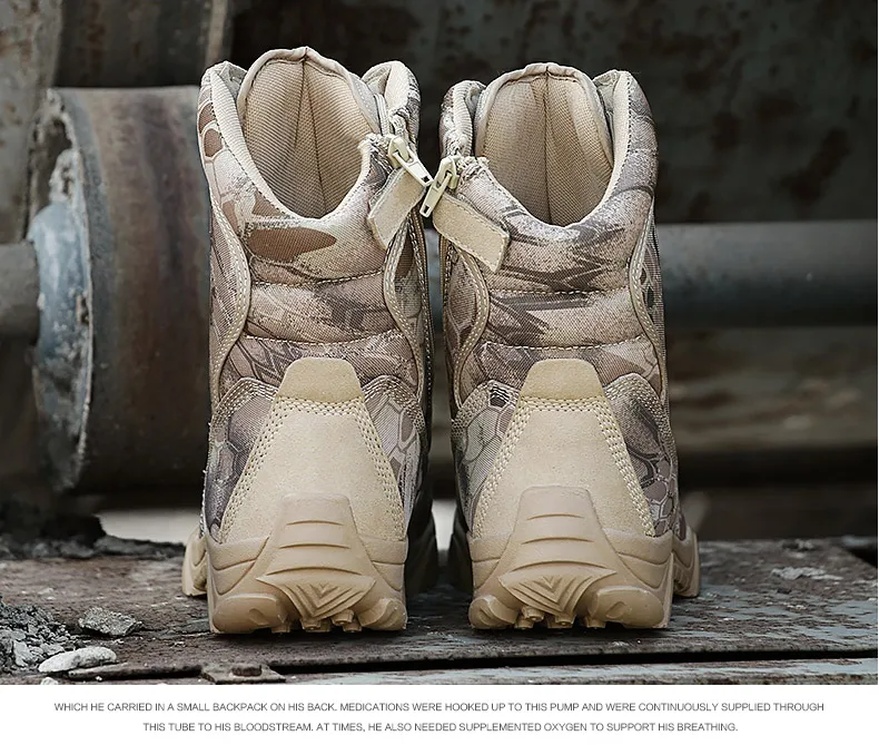 Bottes en cuir imperméables pour hommes, chaussures de travail décontractées, bottes de printemps Skip Rinse, imprimé dans le désert, DulBoots, 2024
