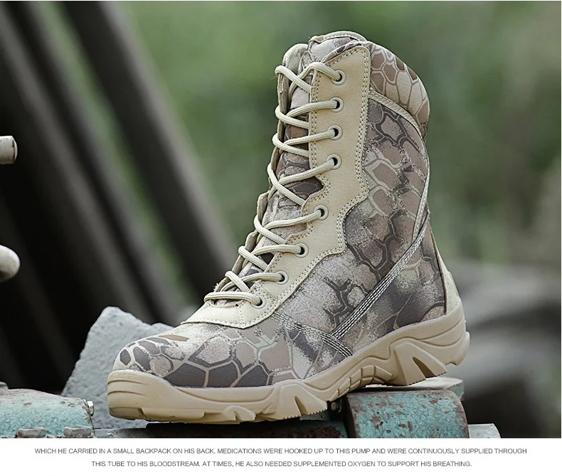 Bottes en cuir imperméables pour hommes, chaussures de travail décontractées, bottes de printemps Skip Rinse, imprimé dans le désert, DulBoots, 2024