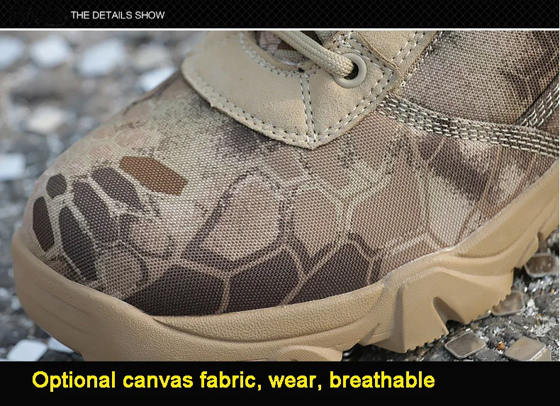 Bottes en cuir imperméables pour hommes, chaussures de travail décontractées, bottes de printemps Skip Rinse, imprimé dans le désert, DulBoots, 2024