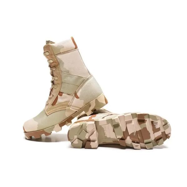 Bottes de skip militaires coordonnantes pour hommes, bottes de randonnée en plein air, bottes d'entraînement de moto, bottes du désert anderhaut – Image 3