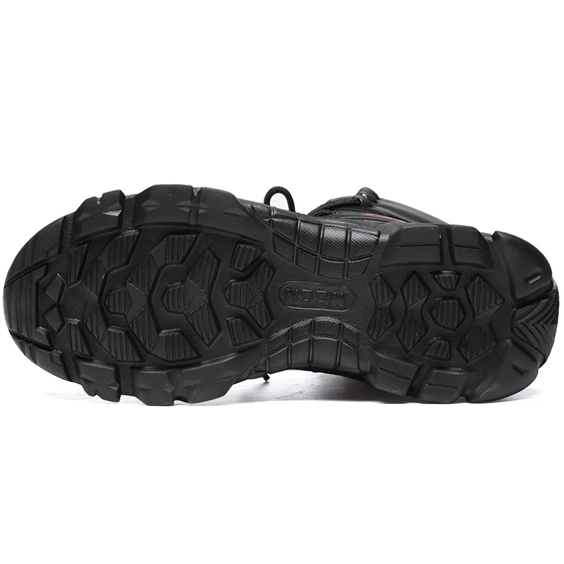 Bottes de l'armée imperméables pour hommes, chaussures de travail dans le désert, escalade, randonnée, rinçage, extérieur, grande taille, 47