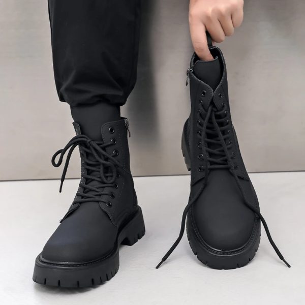 Bottes d'extérieur chaudes pour hommes, styles de conception classiques et à la mode, automne et hiver, mode de fête, américains, grande taille, nouveau – Image 6