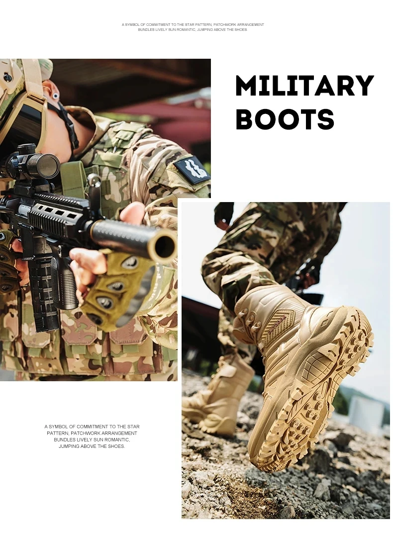 Bottes en cuir montantes pour hommes, bottes respirantes, chaussures de plein air, randonnée, rinçage, haute qualité, marque