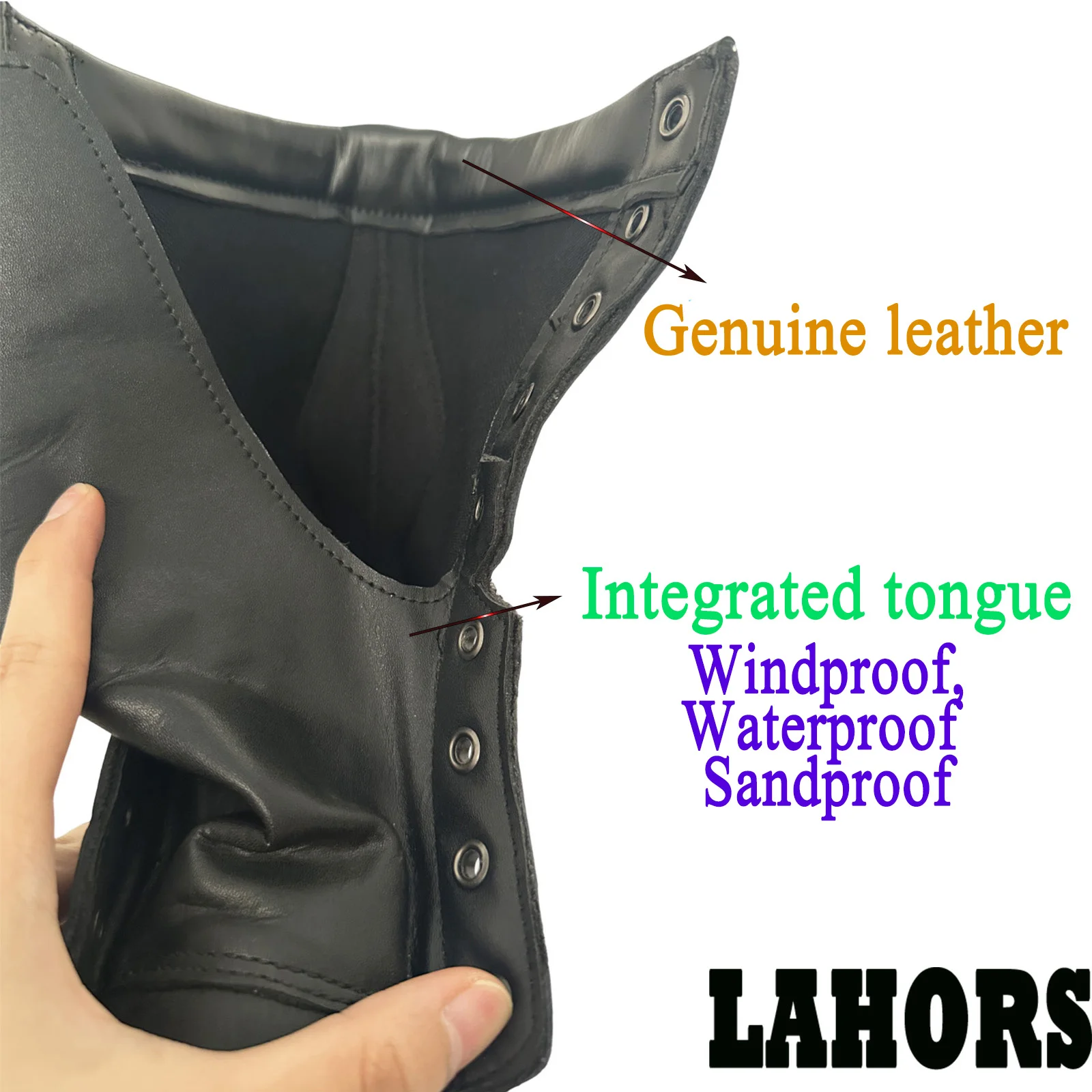 LAHORS-Bottes en cuir originales pour hommes, chaussures de sport, bottes de randonnée en plein air, bottes de skip dans le désert, chaussures de sécurité au travail