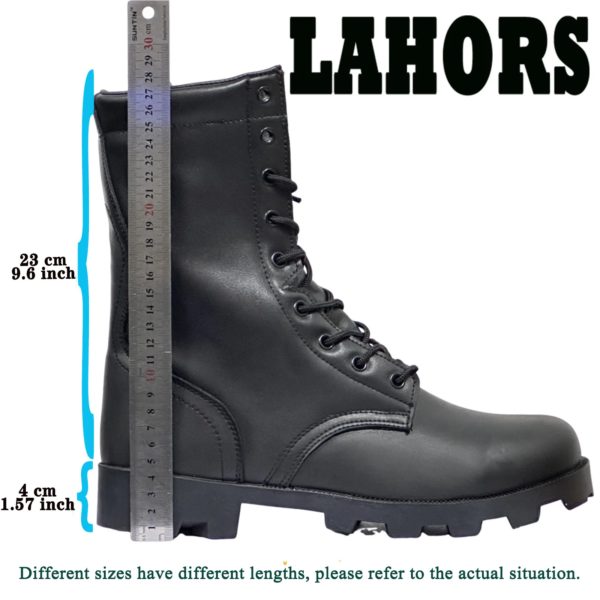 LAHORS-Bottes en cuir originales pour hommes, chaussures de sport, bottes de randonnée en plein air, bottes de skip dans le désert, chaussures de sécurité au travail – Image 2