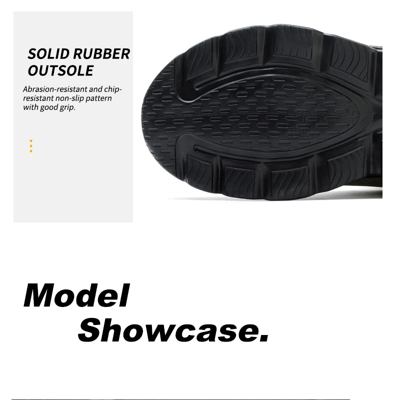 Bottes de sécurité en acier anti-écrasement pour hommes, bottes de travail militaires, capuchon Parker, chaussures de sécurité, nouvelle mode, 2024 Bottes de sécurité en acier anti-écrasement pour hommes, bottes de travail militaires, capuchon Parker, chaussures de sécurité, nouvelle mode, 2024