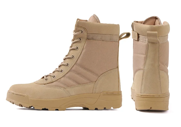 Dulboots-Bottes de saut du désert pour hommes, force spéciale, randonnée en plein air, chaussures de rinçage, travail, chaussures de sécurité Dulboots-Bottes de saut du désert pour hommes, force spéciale, randonnée en plein air, chaussures de rinçage, travail, chaussures de sécurité