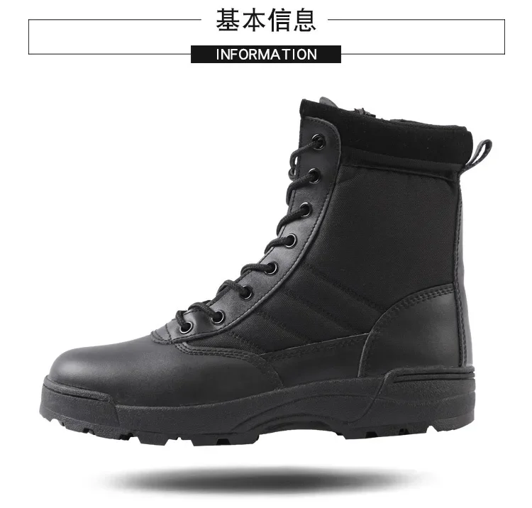 Bottes de randonnée militaires coordonnantes imperméables noires pour hommes, chaussures de randonnée en plein air, chaussures hautes performances Bottes de randonnée militaires coordonnantes imperméables noires pour hommes, chaussures de randonnée en plein air, chaussures hautes performances