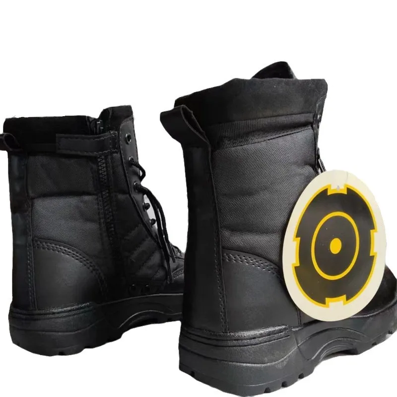 Bottes de randonnée en plein air noires pour hommes, chaussures de sécurité de travail, chaussures de rinçage, adaptées au saut du désert, mode spéciale