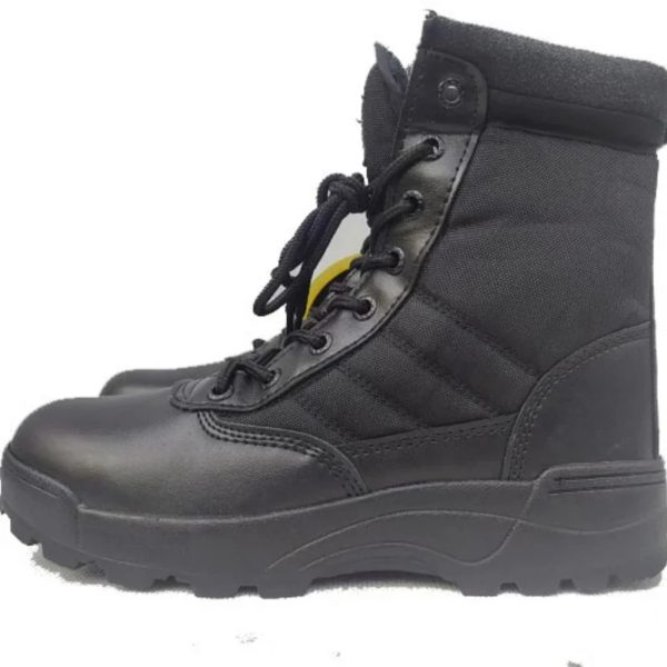 Bottes de randonnée en plein air noires pour hommes, chaussures de sécurité de travail, chaussures de rinçage, adaptées au saut du désert, mode spéciale – Image 3