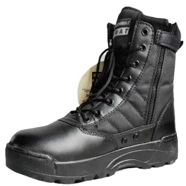 Bottes de randonnée en plein air noires pour hommes, chaussures de sécurité de travail, chaussures de rinçage, adaptées au saut du désert, mode spéciale