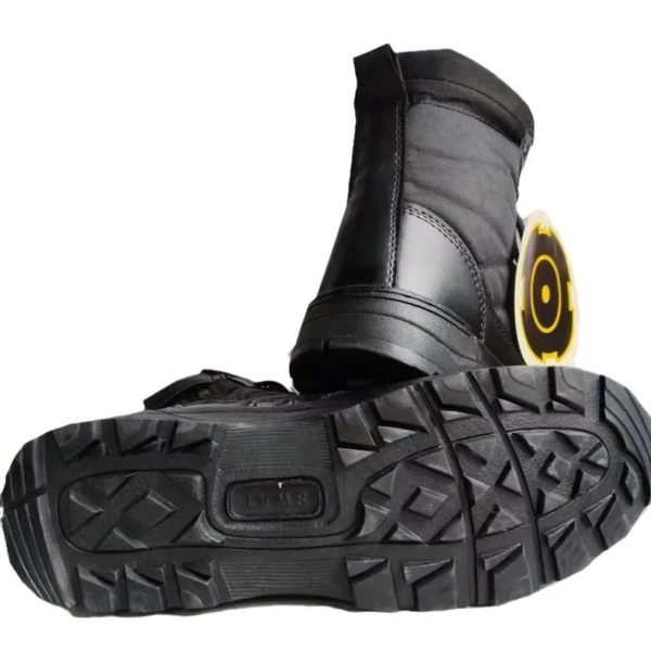 Bottes de randonnée en plein air noires pour hommes, chaussures de sécurité de travail, chaussures de rinçage, adaptées au saut du désert, mode spéciale – Image 6