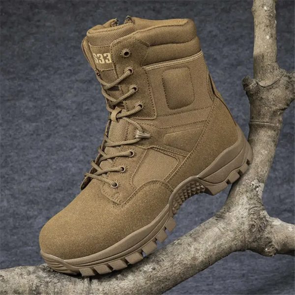 Nonald-Bottes de randonnée en cuir véritable pour hommes, Chaussures de créateurs, Baskets pour hommes, dehors, 4 ans à 12 ans, Hospitalité – Image 5