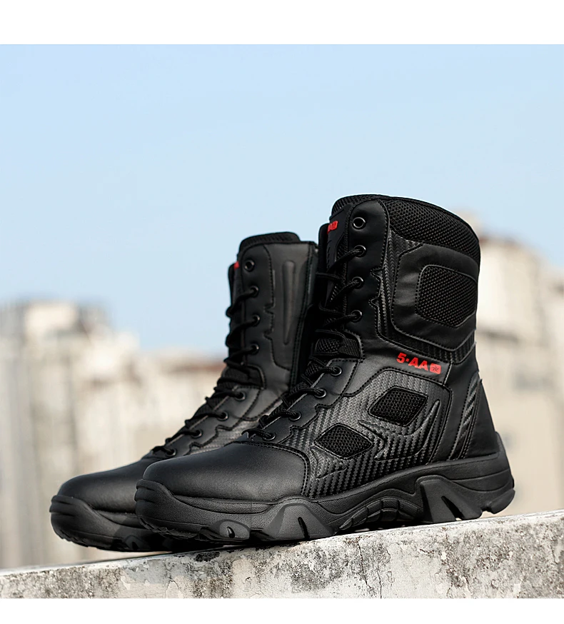 Bottes de sécurité imperméables de l'armée de la force spéciale pour hommes, chaussures de moto pour hommes, bottes skip DulBoots, rinçage au travail, hiver 2024 Bottes de sécurité imperméables de l'armée de la force spéciale pour hommes, chaussures de moto pour hommes, bottes skip DulBoots, rinçage au travail, hiver 2024