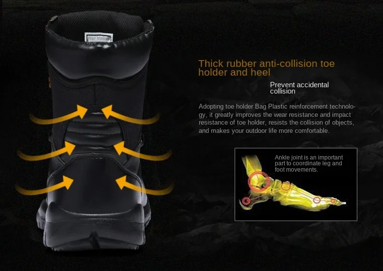 Bottes de terrain anti-collision militaires légères pour hommes, bottes d'automne noires, bottes d'automne des forces spéciales, Zapatillas Zbre