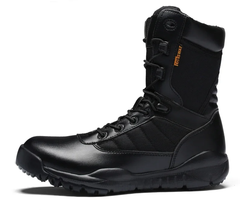 Bottes de terrain anti-collision militaires légères pour hommes, bottes d'automne noires, bottes d'automne des forces spéciales, Zapatillas Zbre