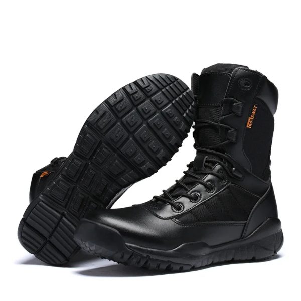 Bottes de terrain anti-collision militaires légères pour hommes, bottes d'automne noires, bottes d'automne des forces spéciales, Zapatillas Zbre