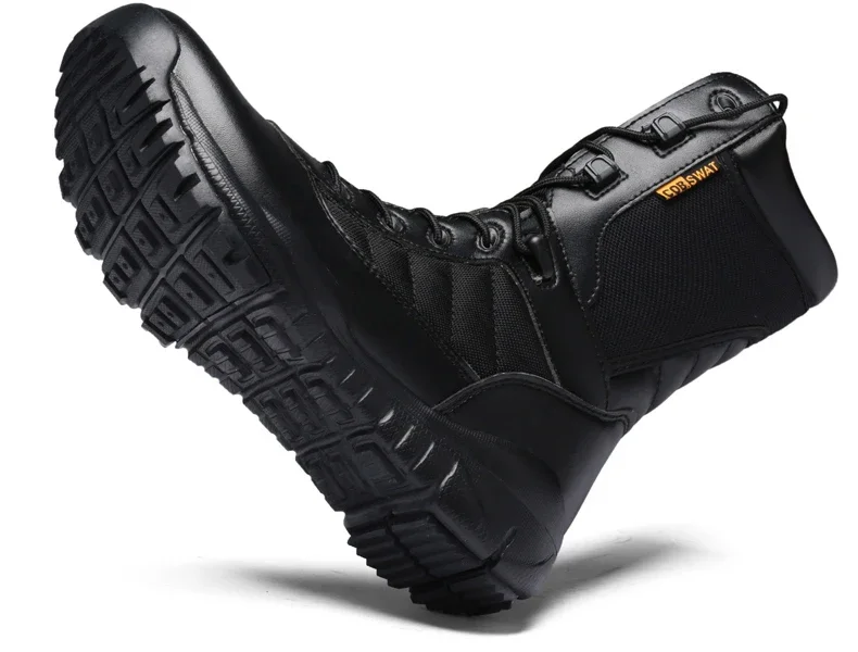 Bottes de terrain anti-collision militaires légères pour hommes, bottes d'automne noires, bottes d'automne des forces spéciales, Zapatillas Zbre