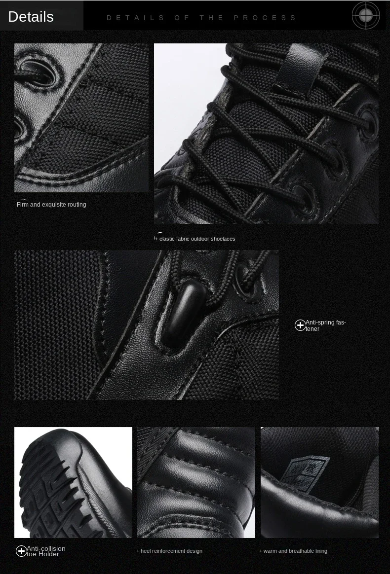 Bottes de terrain anti-collision militaires légères pour hommes, bottes d'automne noires, bottes d'automne des forces spéciales, Zapatillas Zbre