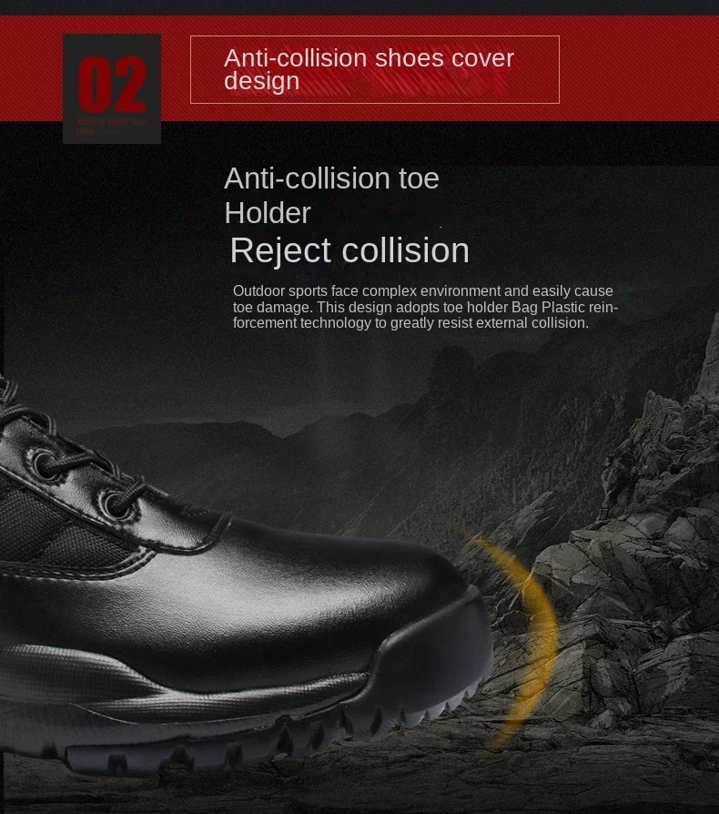 Bottes de terrain anti-collision militaires légères pour hommes, bottes d'automne noires, bottes d'automne des forces spéciales, Zapatillas Zbre