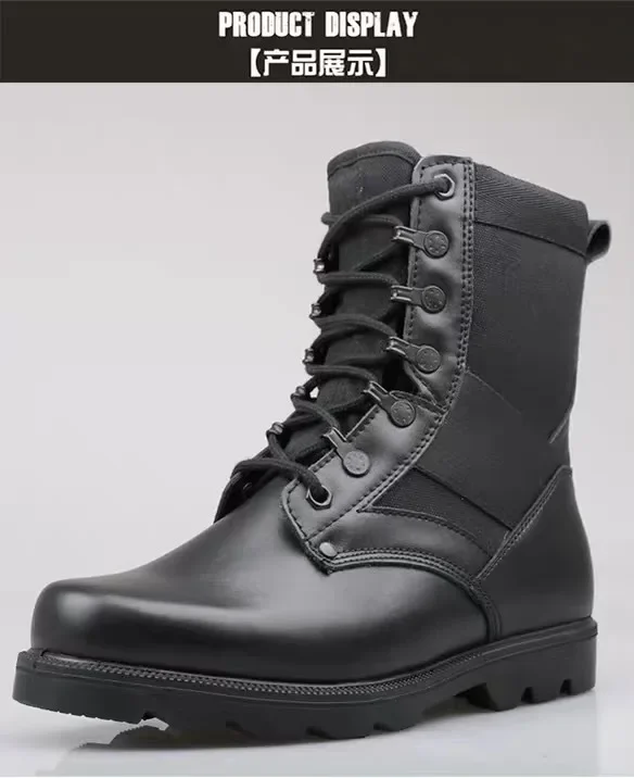 Dulskip-Bottes montantes respirantes en acier ultraléger pour hommes, chaussures de sécurité de travail, noir uni