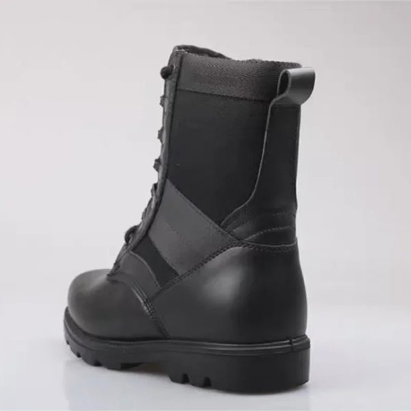 Dulskip-Bottes montantes respirantes en acier ultraléger pour hommes, chaussures de sécurité de travail, noir uni – Image 3