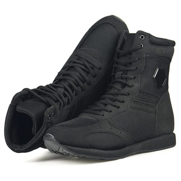 Bottes de randonnée militaires ultralégères et hautes, chaussures de désert légères et respirantes, bottes de skip noires, chaussures de randonnée portables – Image 2