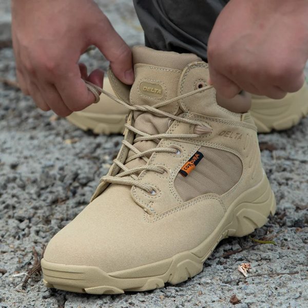 Desert Dulboots-Bottes d'entraînement militaire GérField pour hommes et femmes, chaussures de travail de l'armée, chaussures d'alpinisme en plein air, chaussures de randonnée