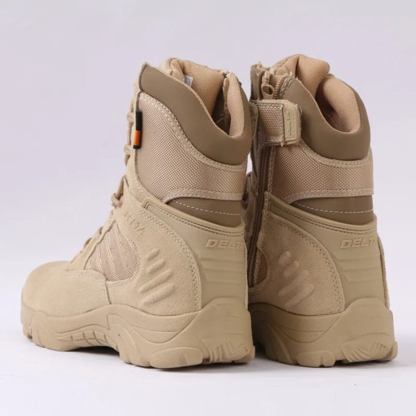 Desert Dulboots-Bottes d'entraînement militaire GérField pour hommes et femmes, chaussures de travail de l'armée, chaussures d'alpinisme en plein air, chaussures de randonnée – Image 3