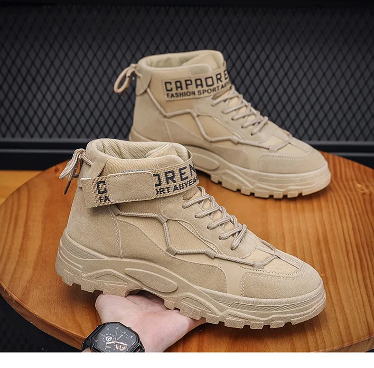 Bottes de skip militaires pour hommes, bottes de rinçage, chaussures de randonnée en plein air, légères, bottes du désert, chaussures de travail, 2024 Bottes de skip militaires pour hommes, bottes de rinçage, chaussures de randonnée en plein air, légères, bottes du désert, chaussures de travail, 2024