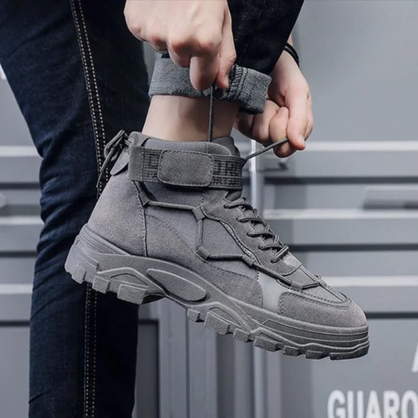 Bottes de skip militaires pour hommes, bottes de rinçage, chaussures de randonnée en plein air, légères, bottes du désert, chaussures de travail, 2024 – Image 3