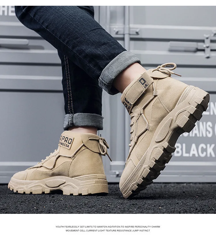 Bottes de skip militaires pour hommes, bottes de rinçage, chaussures de randonnée en plein air, légères, bottes du désert, chaussures de travail, 2024 Bottes de skip militaires pour hommes, bottes de rinçage, chaussures de randonnée en plein air, légères, bottes du désert, chaussures de travail, 2024