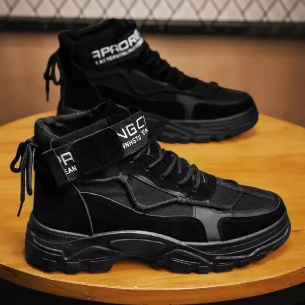 Bottes de skip militaires pour hommes, bottes de rinçage, chaussures de randonnée en plein air, légères, bottes du désert, chaussures de travail, 2024 – Image 2
