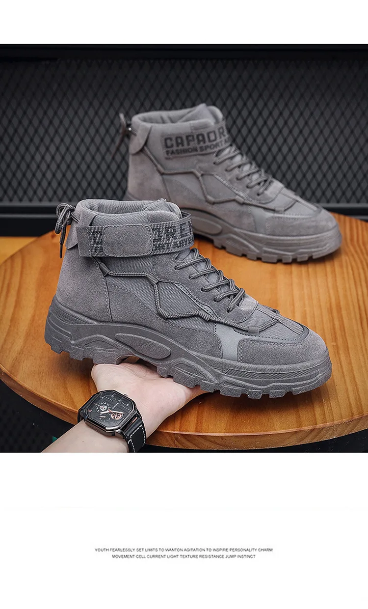 Bottes de skip militaires pour hommes, bottes de rinçage, chaussures de randonnée en plein air, légères, bottes du désert, chaussures de travail, 2024 Bottes de skip militaires pour hommes, bottes de rinçage, chaussures de randonnée en plein air, légères, bottes du désert, chaussures de travail, 2024