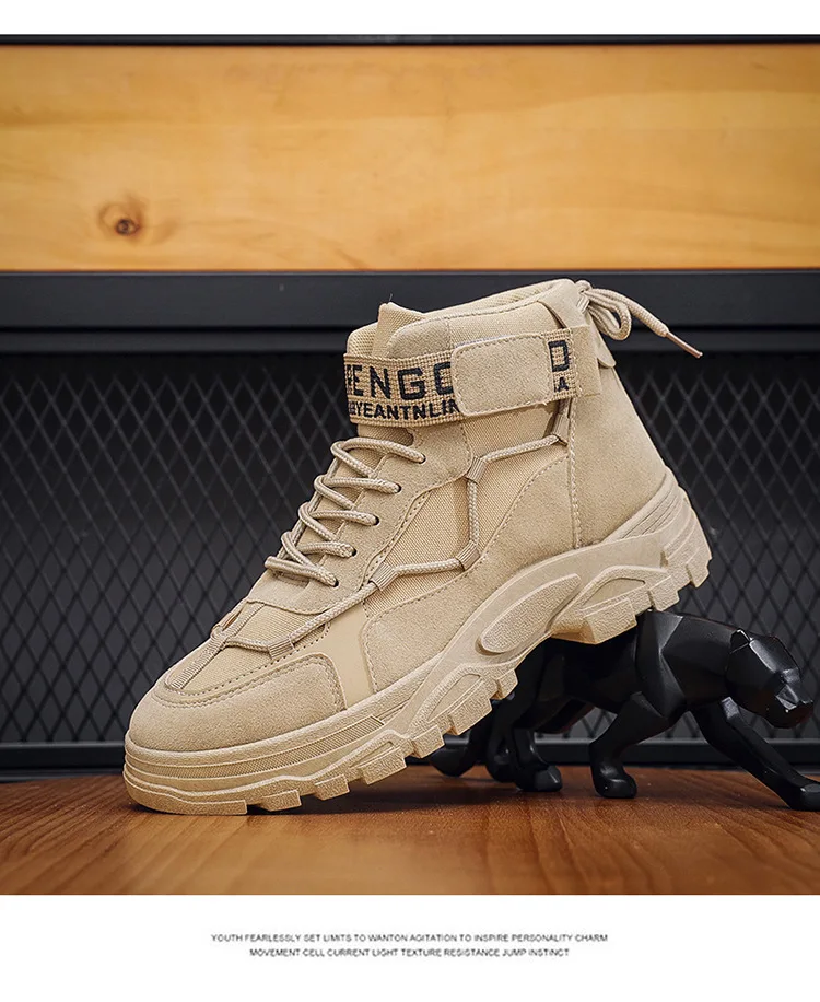 Bottes de skip militaires pour hommes, bottes de rinçage, chaussures de randonnée en plein air, légères, bottes du désert, chaussures de travail, 2024 Bottes de skip militaires pour hommes, bottes de rinçage, chaussures de randonnée en plein air, légères, bottes du désert, chaussures de travail, 2024