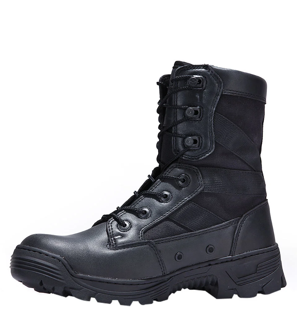 Chaussures de Randonnée et Trekking Imperméables en Nylon 1000D pour Homme, Bottes Dulskip Militaires, Cuir Fendu, Équipement Airsoft