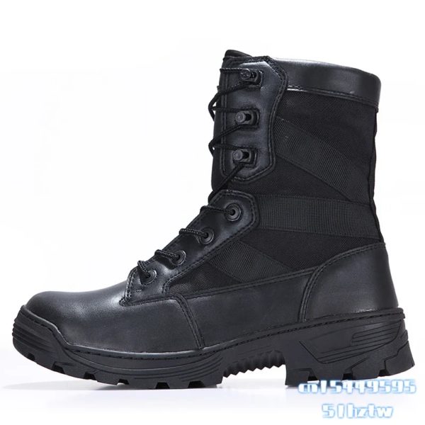 Chaussures de Randonnée et Trekking Imperméables en Nylon 1000D pour Homme, Bottes Dulskip Militaires, Cuir Fendu, Équipement Airsoft – Image 2