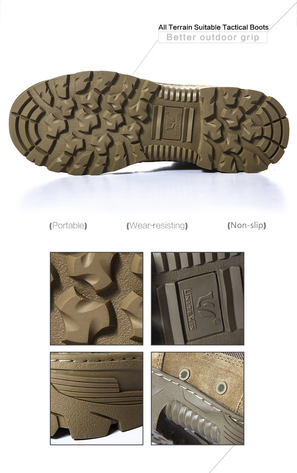 Chaussures de Randonnée et Trekking Imperméables en Nylon 1000D pour Homme, Bottes Dulskip Militaires, Cuir Fendu, Équipement Airsoft
