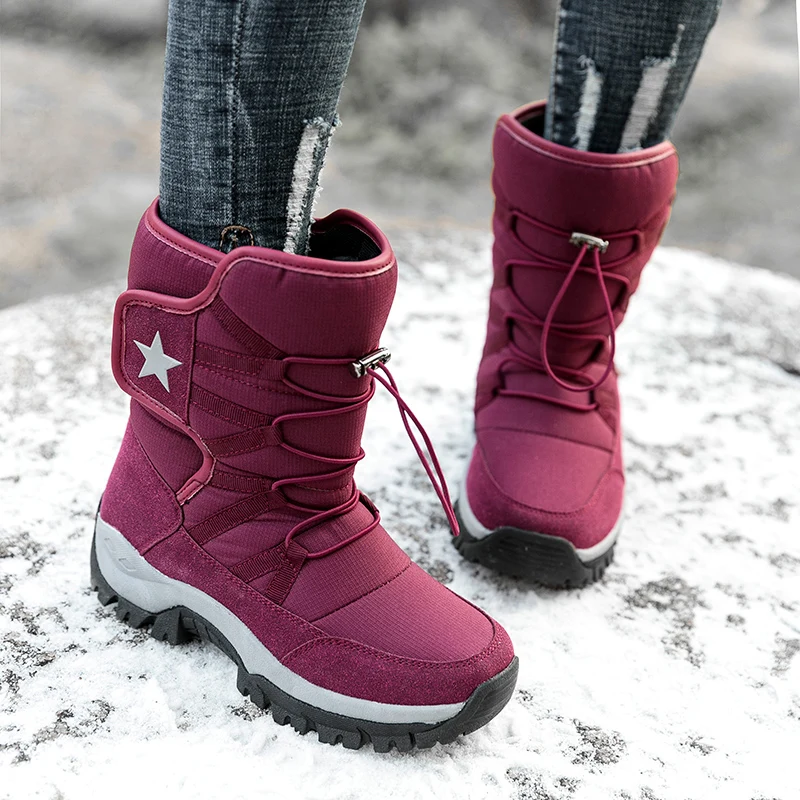 DulMilitary-Bottes hautes de neige chaudes pour hommes et femmes, baskets de sport décontractées, randonnée, rinçage, extérieur, designer, hiver, 36-46