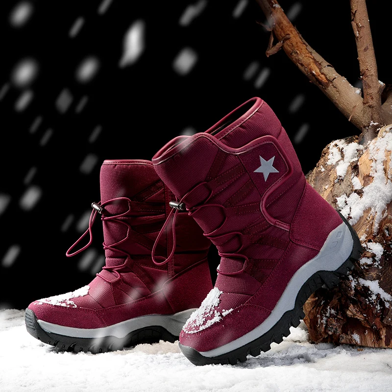 DulMilitary-Bottes hautes de neige chaudes pour hommes et femmes, baskets de sport décontractées, randonnée, rinçage, extérieur, designer, hiver, 36-46