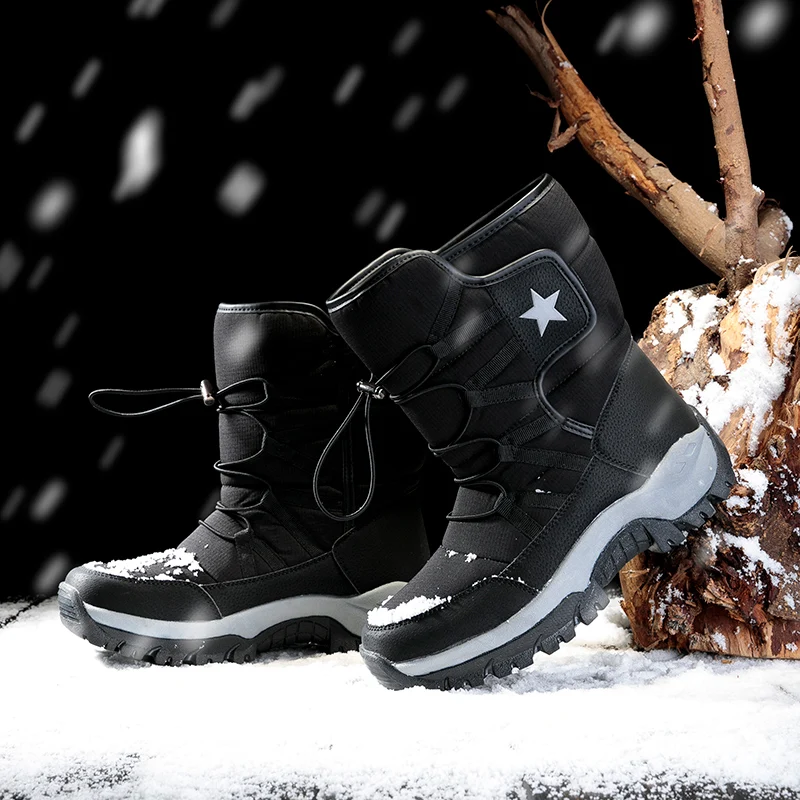DulMilitary-Bottes hautes de neige chaudes pour hommes et femmes, baskets de sport décontractées, randonnée, rinçage, extérieur, designer, hiver, 36-46