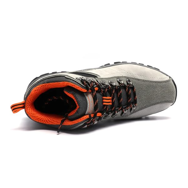 Bottes de randonnée hautes en daim pour hommes, chaussures de trekking en plein air, imperméables, bottes militaires Dulskip – Image 3