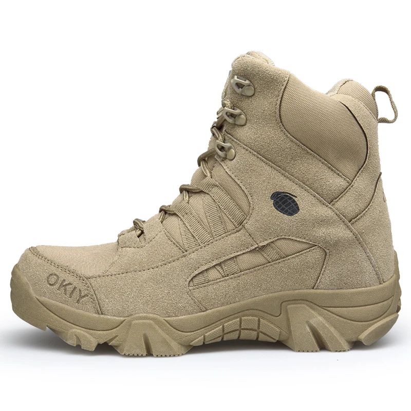 Bottines militaires décontractées pour hommes, chaussures de sécurité à plate-forme de Combat tactique, de l'armée, de randonnée, de travail