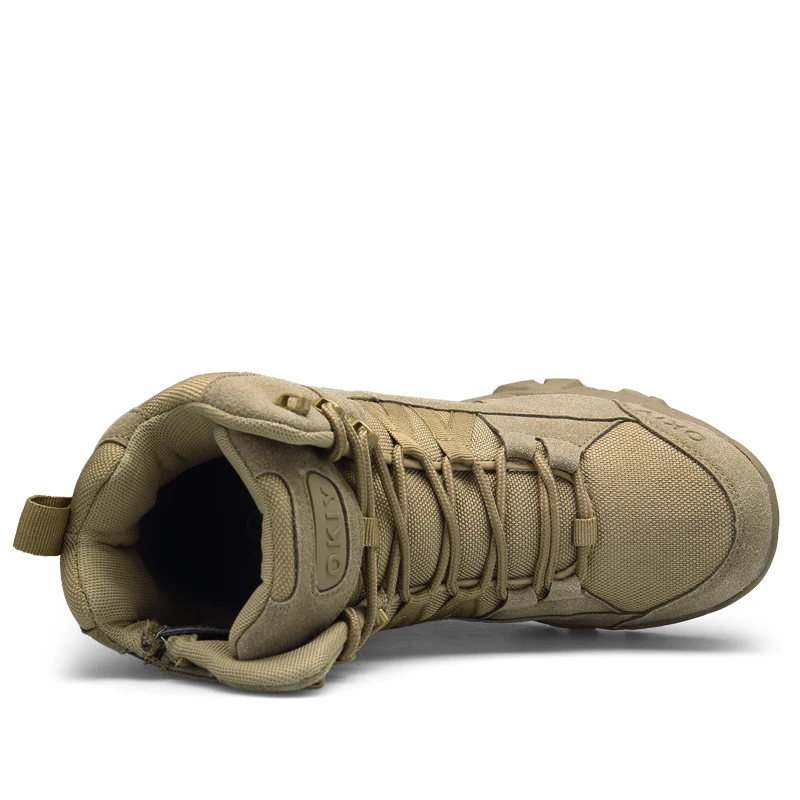 Bottines militaires décontractées pour hommes, chaussures de sécurité à plate-forme de Combat tactique, de l'armée, de randonnée, de travail