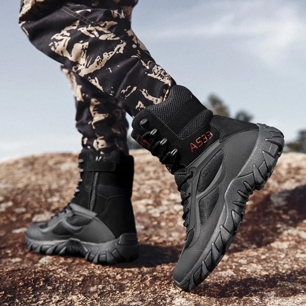 Bottes de randonnée légères dans le désert pour hommes, chaussures de plein air, bottes de saut dans la jungle, vêtements non ald, bottes de degré – Image 5