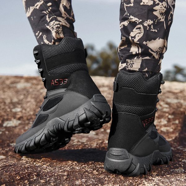 Bottes de randonnée légères dans le désert pour hommes, chaussures de plein air, bottes de saut dans la jungle, vêtements non ald, bottes de degré – Image 6