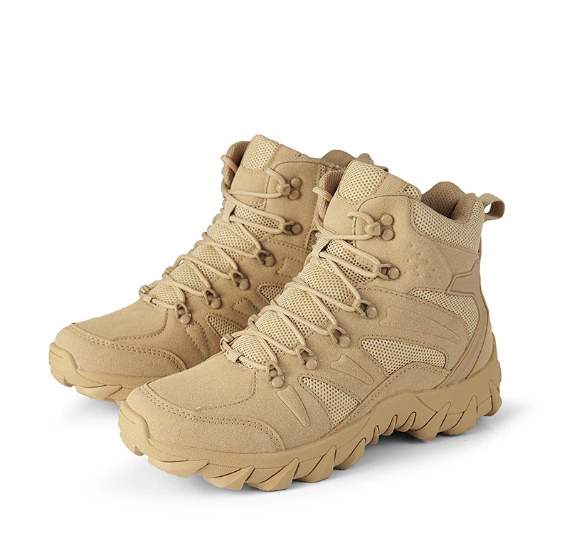 Bottes militaires décontractées pour hommes, chaussures de randonnée, baskets pour hommes, sports et loisirs, mocassins à plateforme