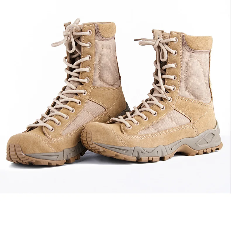 Bottes de sport en cuir pour hommes, bottines de randonnée en plein air, de désert, de rinçage, nouvelle collection